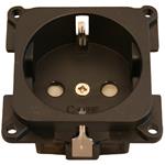 PRESA 230V SCHUKO SENZA COPERCHIO NERO