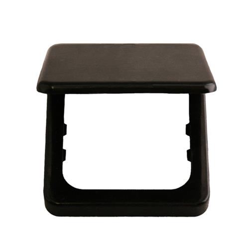 CORNICE A UN MODULO NERO CON COPERCHIO