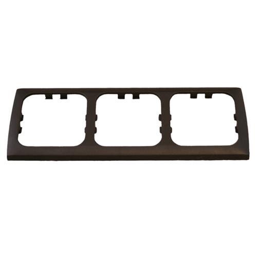 CORNICE A TRE MODULI NERO