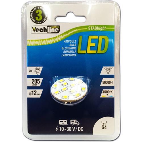 LAMPADA LED G4 200LUM 2,0W 10-30V ATTACCO POSTERIORE