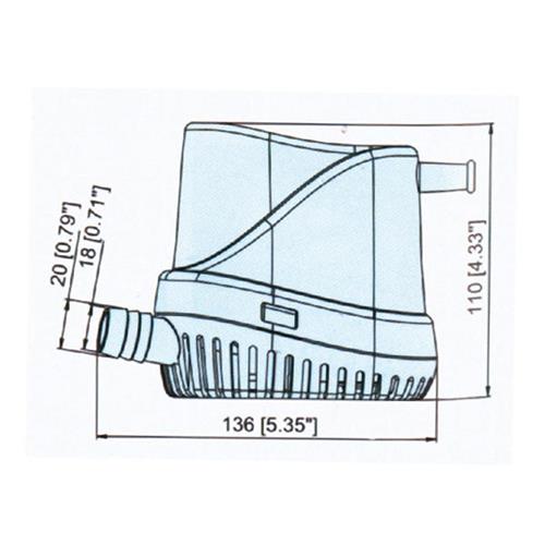 POMPA SENTINA AUTOMATICA 12V AUTO-EYE 500LT