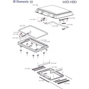 MIDI HEKI STAFFA DI FISSAGGIO R117.590