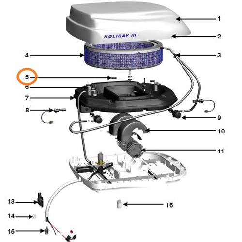 FILTRO PVC 35MM PER VASCA VIESA HOLIDAY I- II-III