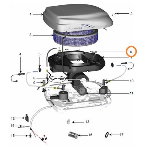 FILTRO PVC 35MM PER VASCA VIESA HOLIDAY I- II-III