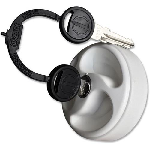 TAPPO PER SERBATOIO ACQUA 3 RAZZE CON CHIAVE BIANCO