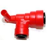 RACCORDO ANGOLARE CON VALVOLA SICUREZZA PER COMBI ATT.RAPIDO 10-12MM