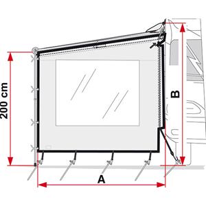 PARETE LATERALE PER TENDALINI SIDE W CARAVANSTORE XL 07978A01-
