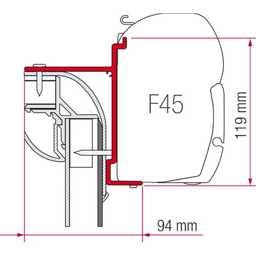 STAFFE PER F45 ADAPTER ADRIA BURSTNER PILOTE EXPLORATEUR 98655-729