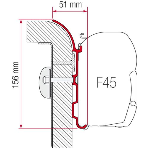 STAFFA PER F45 ADAPTER BURSTNER 4000 98655-661