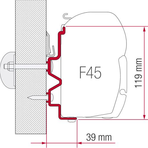 STAFFA PER F45 ADAPTER RAPIDO SERIE 9DF/9M/10 400 98655-917