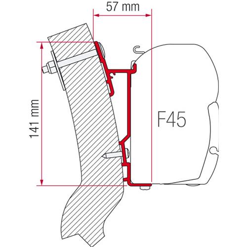 STAFFA PER F45 ADAPTER WINGAMM OASI 350 98655-931