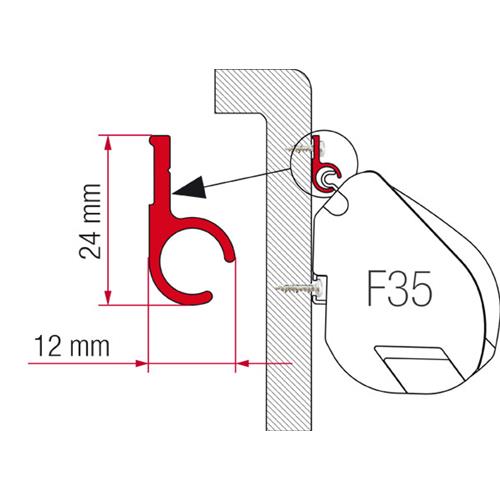 PROFILO PER F45-F35 RAIL R 300 02361-01A