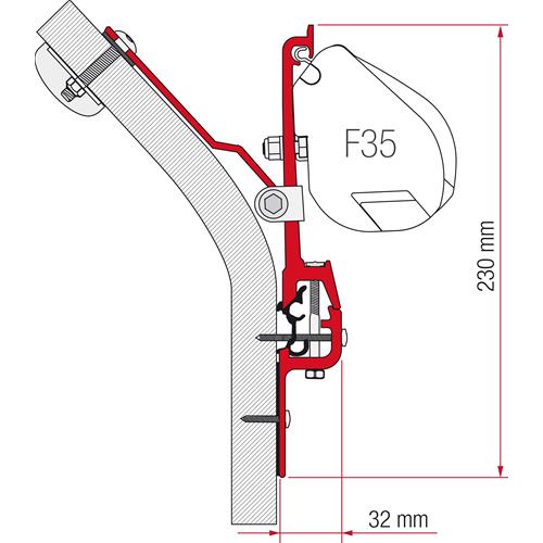 STAFFE PER F35 ADAPTER ERIBA TOURING 98655Z009