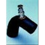 GOMITO A 90° IN GOMMA CON SFIATO RADIALE