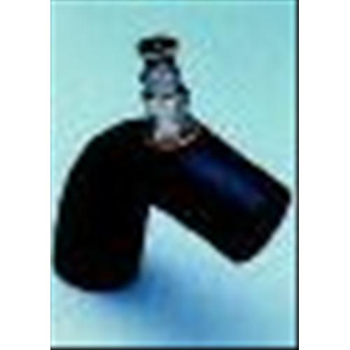 GOMITO A 90° IN GOMMA CON SFIATO RADIALE