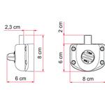SERRATURA AGGIUNTIVA SAFE DOOR GUARDIAN TRANSIT FINO AL 2006 05388-03-