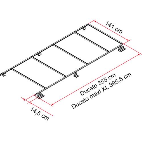 PORTA PACCHI ROOF RAIL DUCATO H3 05808-03-