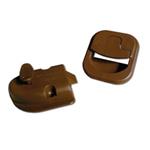 KIT MANIGLIA + CHIUSURA PER TOILETTE MARRONE