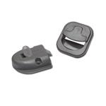 KIT MANIGLIA + CHIUSURA PER TOILETTE GRIGIA