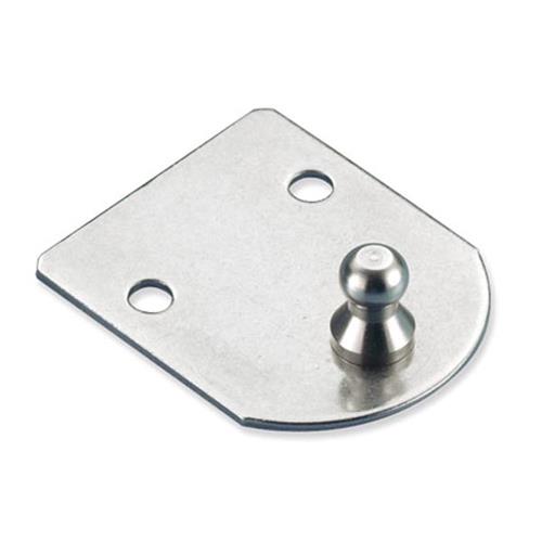 AMMORTIZZATORE A GAS STAFFA PIATTA INOX A SFERA G