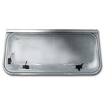 FINESTRA A COMPASSO SERIE EUROPA GRIGIO 1450X600