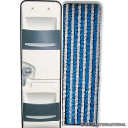 TENDA IN CINIGLIA BIANCO/BLU 56X200CM