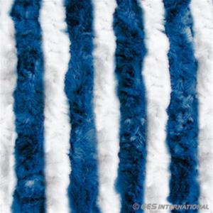 TENDA IN CINIGLIA BIANCO/BLU 56X200CM