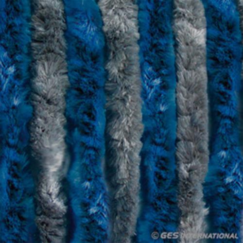 TENDA IN CINIGLIA GRIGIO/BLU 56X200CM