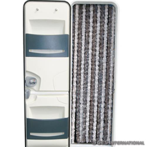 TENDA IN CINIGLIA GRIGIO/BIANCO 56X200CM