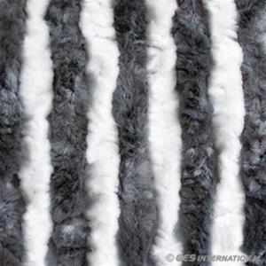 TENDA IN CINIGLIA GRIGIO/BIANCO 56X200CM