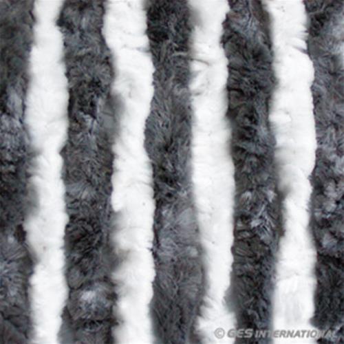 TENDA IN CINIGLIA GRIGIO/BIANCO 56X200CM