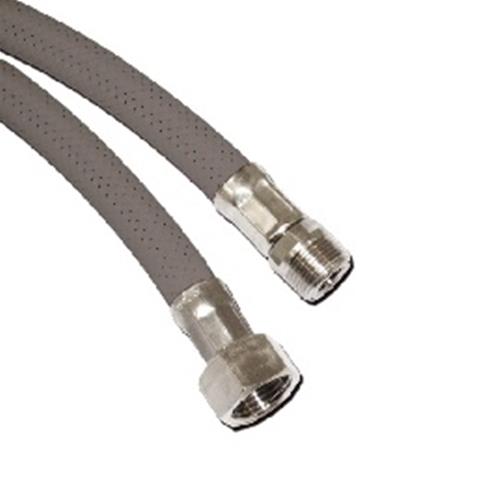 FLESSIBILE PER DOCCETTA 2MT TESSUTO GRIGIO EPDM 3/8F - 15/1M