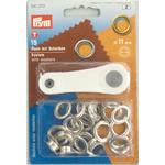 OCCHIELLI INOX Ø11MM BLISTER 15PZ