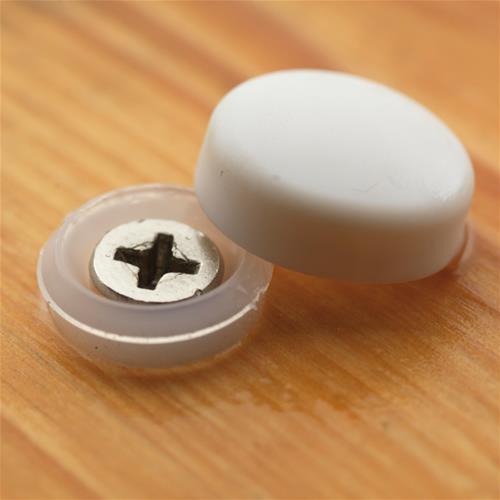 TAPPO COPRIVITI CON BASETTA BIANCO 12MM