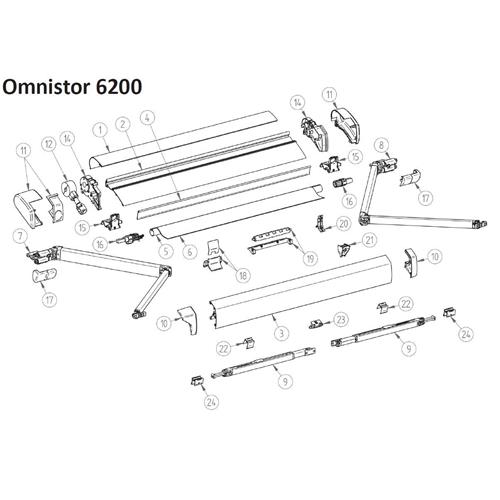 TAPPO DX+ SX PER TENDALINO THULE 6200 ANODIZZATO 