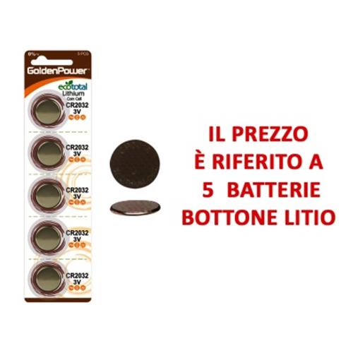 BATTERIA BOTTONE LITIO CR2016 3V BLISTER 5 PZ
