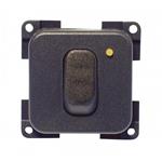 INTERRUTTORE UNIPOLARE PICCOLO C/LED MARRONE MC12N/M