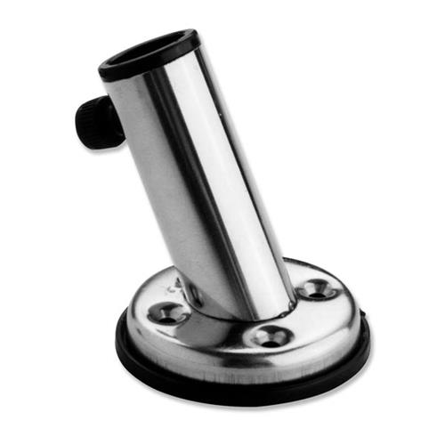 BASE PORTA BANDIERA Ø22MM INOX INCLINATA