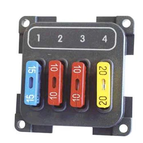 MODULO 4 FUSIBILI GRIGIO MPF4/G