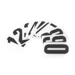 NUMERO ADESIVO 8CM TARGA "7" NERO