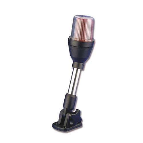 FANALE 12V “PER BARCHE A VELA” A 360° ASTA ABBATTIBILE 640MM COMBINATO 3 COLORI
