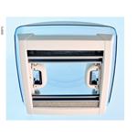 OBLO' MPK 28X28 VISIOVENT S PRO BIANCO CON ZANZARIERA E OSCURANTE ROLLO