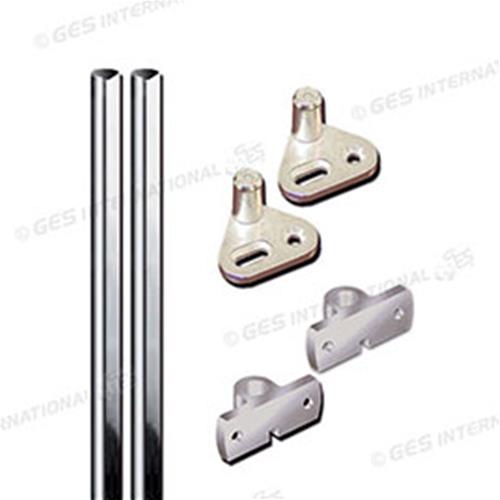 KIT ASTE DIAM 6MM PER PUSH-LOCK NICHEL SATINATO