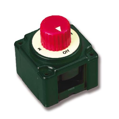 SELETTORE DEVIATORE STACCA BATTERIE CON MANOPOLA FISSA MINI