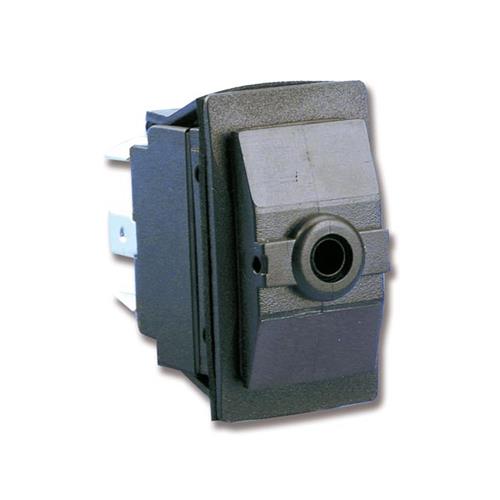 INTERRUTTORE  A BASCULA SENZA TASTO ON/OFF/ON 4 TERMINALI CON 2 LED