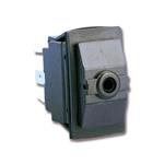 INTERRUTTORE  A BASCULA SENZA TASTO (ON)/OFF/(ON) 4 TERMINALI CON 2 LED