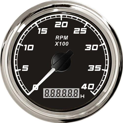 CONTAGIRI CON CONTAORE X LINE INCASSO 84 MM BIANCO 0-6000RPM