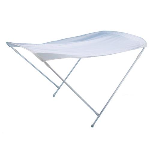 TENDALINO 2 ARCHI SOMBRERO ALU BIANCO 130X180X110H MM