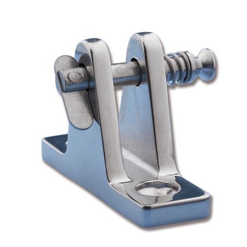 FORCELLA 90° CON PERNO A MOLLA PER FISSAGGIO TENDALINI