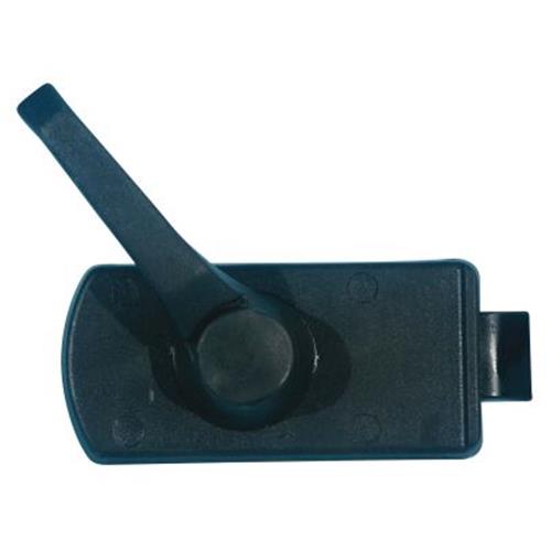 SERRATURA CARAVAN PLASTICA CON FARFALLA PER PORTA NERA SPESSORE 25MM